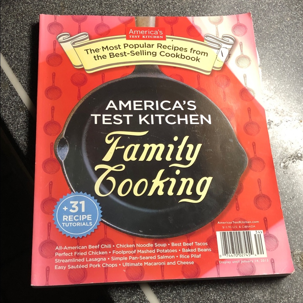 Family Cooking Cookbook - Americas test kitchen